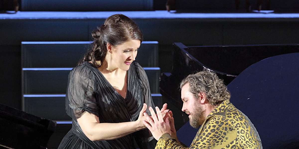 »&#8239;Ariadne auf Naxos&#8239;«, die Oper: Lise Davidsen als <em>Ariadne</em> und Michael Spyres, der zum ersten Mal in Wien <em>Bacchus</em> sang © Wiener Staatsoper/Michael Pöhn