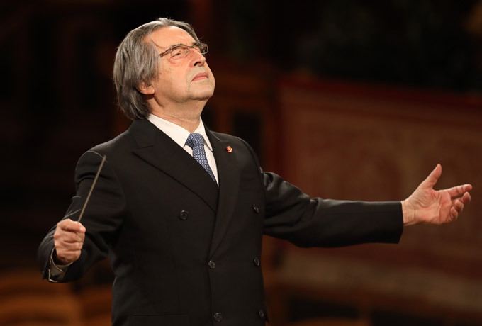 Maestro Riccardo Muti bei seinem sechsten Wiener Neujahrskonzert © Wiener Philharmoniker/Dieter Nagl