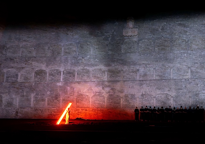 » Saint François d’Assise «, 3. Akt: Philippe Sly als Saint François © Salzburger Festspiele/Monika Rittershaus