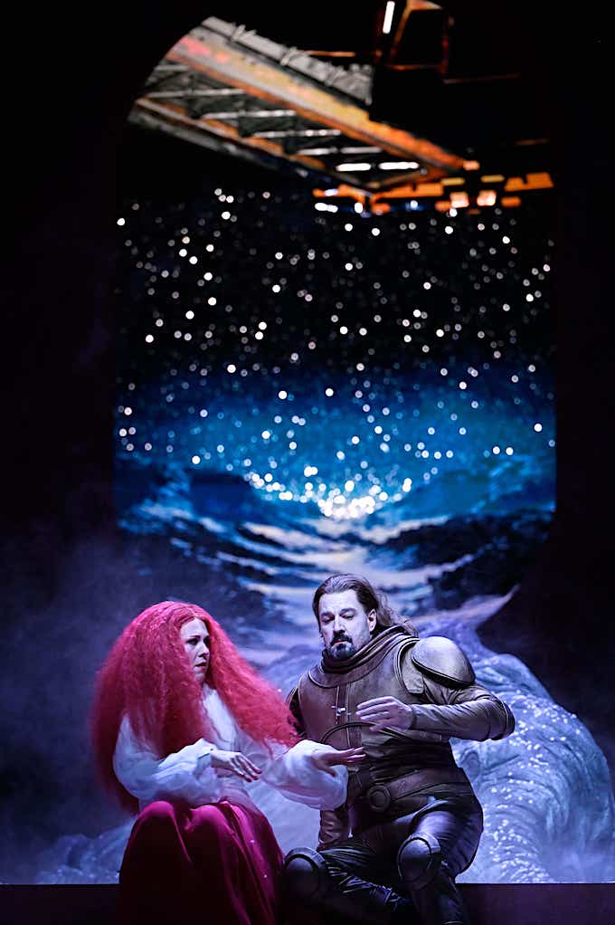 » Ariadne auf Naxos «, Oper: Christina Nilsson (Ariadne) und Eric Cutler (Bacchus) © Salzburger Festspiele/Thomas Aurin